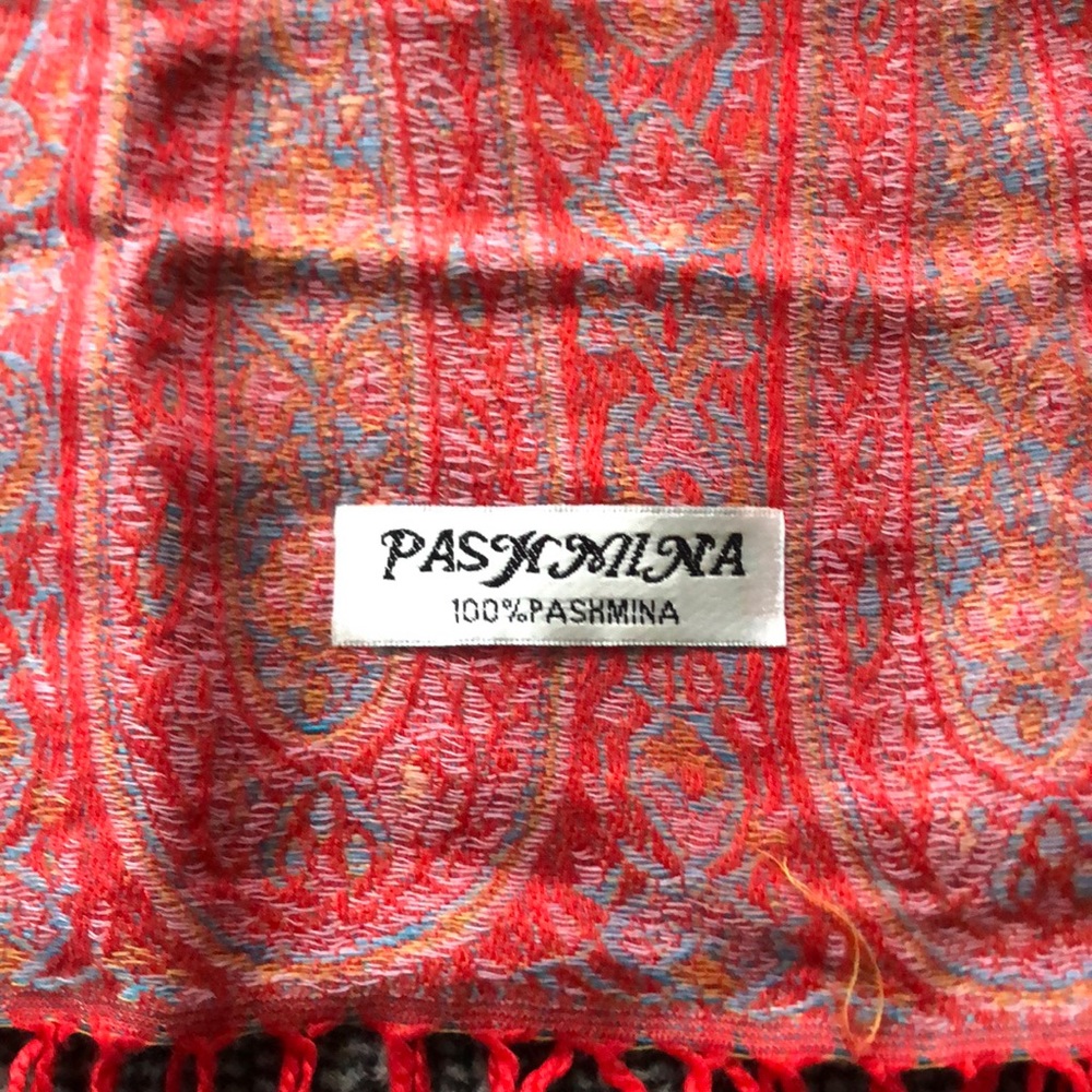 Pashmina beautiful multicolored paisley print